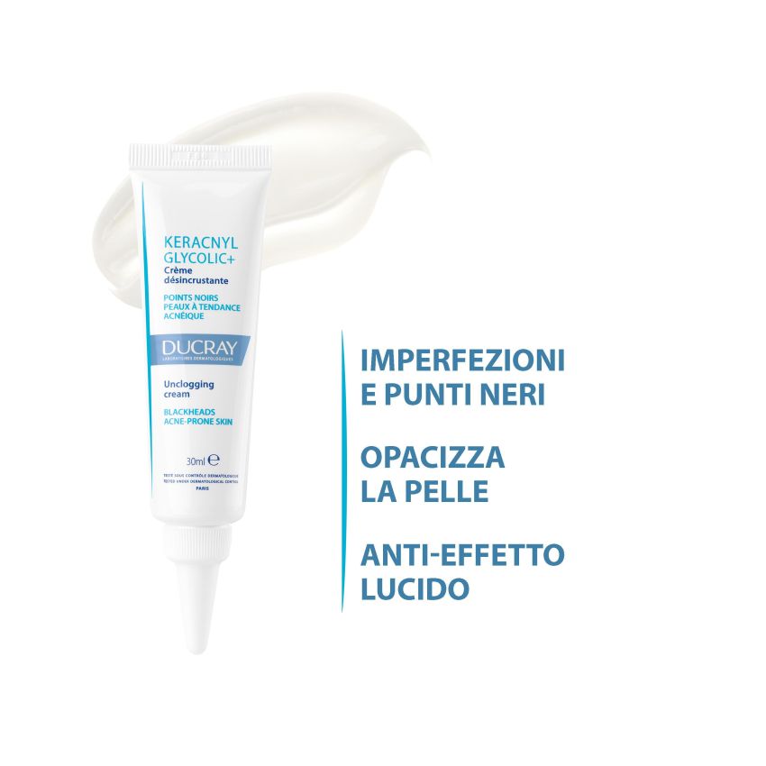 Ducray Keracnyl Glycolic Plus - Crema Purificante 30ml