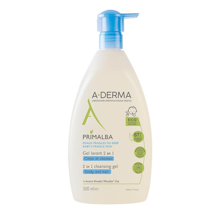 Gel Detergente 2 in 1 Primalba di A-Derma - 500ml