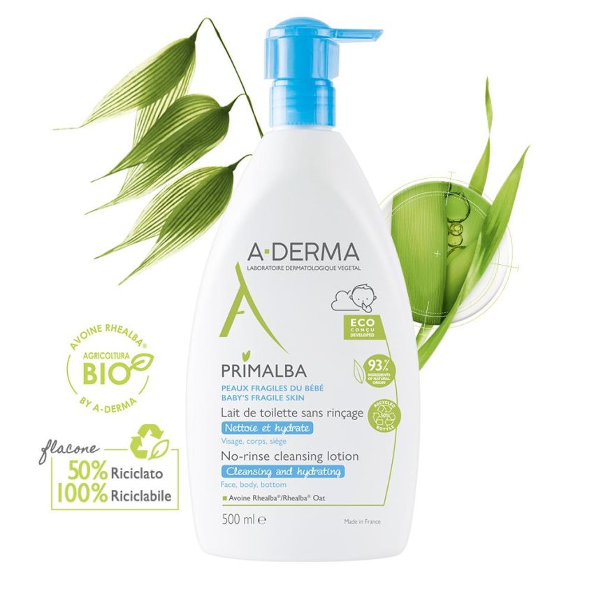 A-Derma Primalba Latte Detergente No-Rinse 500ml