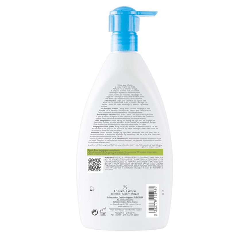 A-Derma Primalba Latte Detergente No-Rinse 500ml