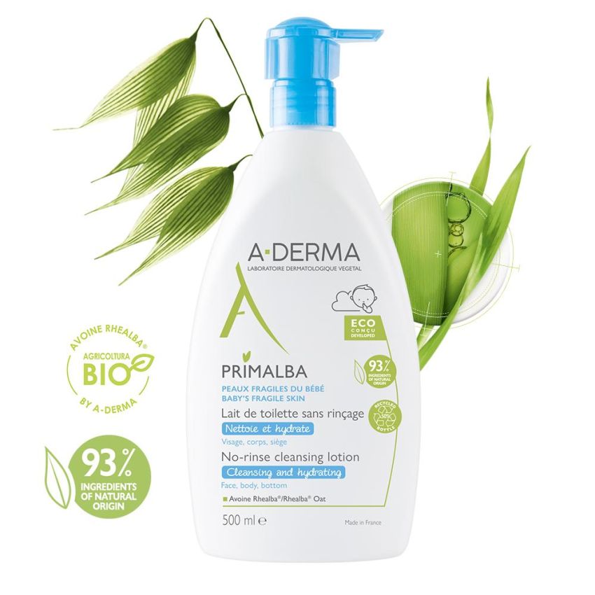 A-Derma Primalba Latte Detergente No-Rinse 500ml