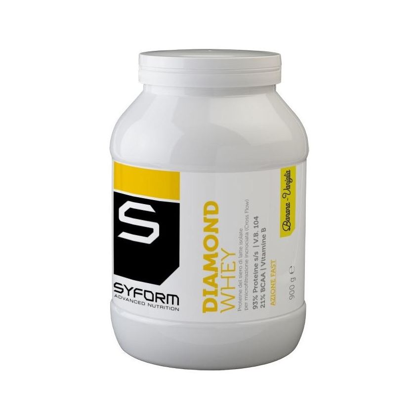 Diamond Whey Protein Powder - Banana/Vanilla Flavor, 900g