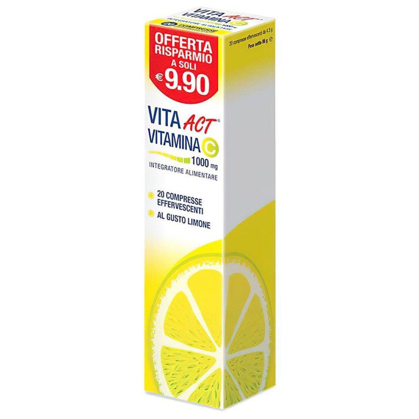 Act Vitamina C 1000mg - 20 Compresse Effervescenti