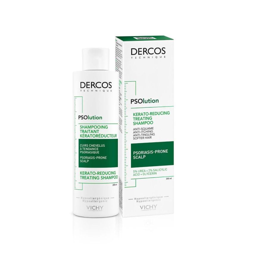 Vichy Dercos Psolution Shampoo Trattamento Riduttore di Cheratina - 200ml