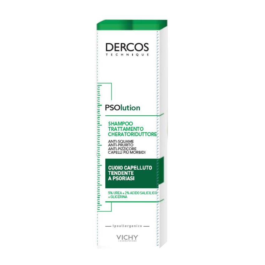 Vichy Dercos Psolution Shampoo Trattamento Riduttore di Cheratina - 200ml