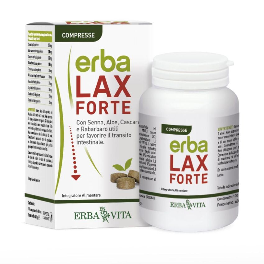 Erbalax Forte - Integratore Naturale, 100 Compresse