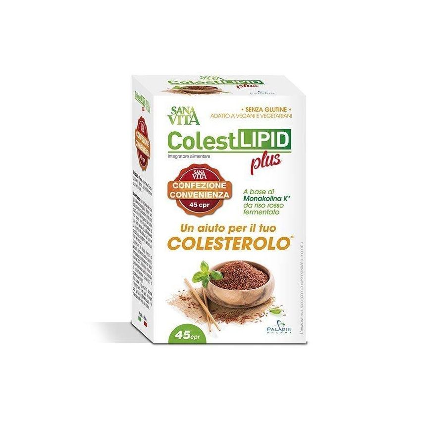 Sanavita Colestlipid Plus - Integratore per il Colesterolo, 45 Compresse