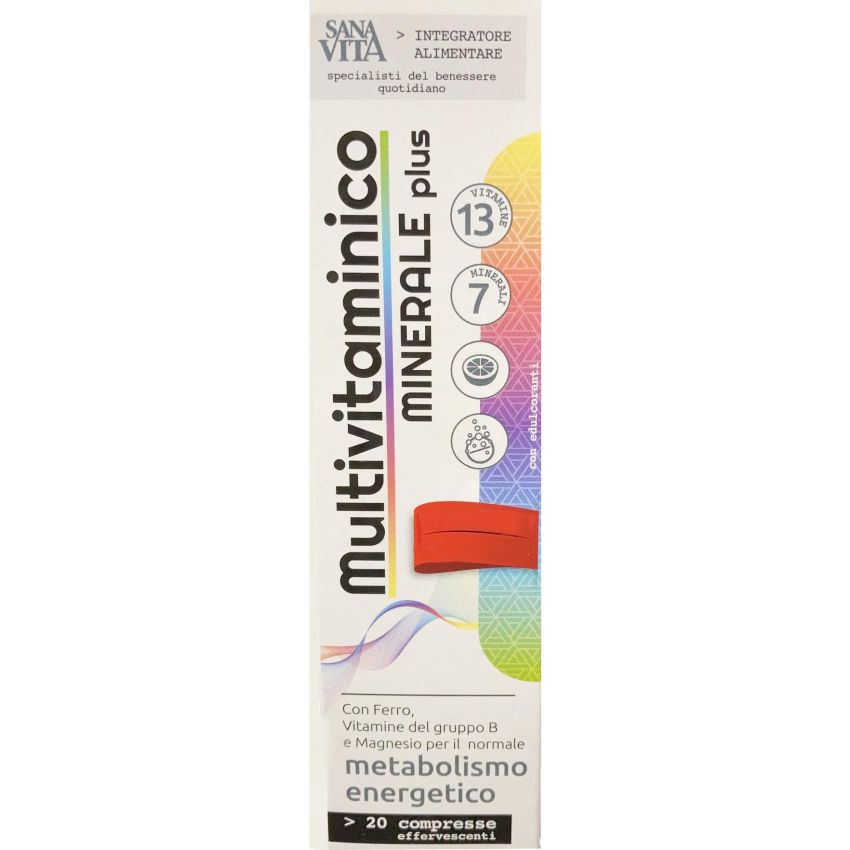 Sanavita Effervescenti Multivitaminiche e Minerali - 20 Compresse