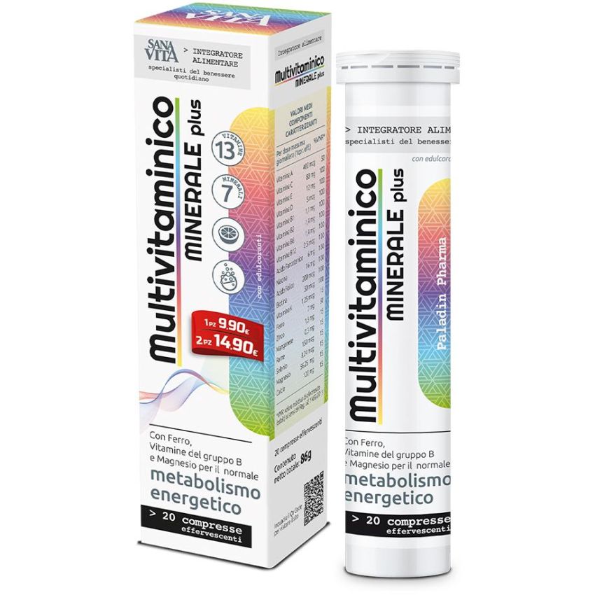 Sanavita Effervescenti Multivitaminiche e Minerali - 20 Compresse