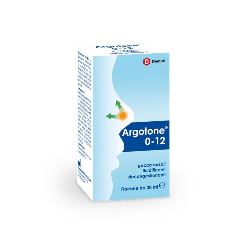 Argotone 0-12 Gocce Nasali Fluidificanti e Decongestionanti, 20ml