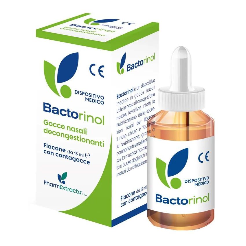 Gocce Nasali Decongestionanti Bactorinol - Flacone da 15ml