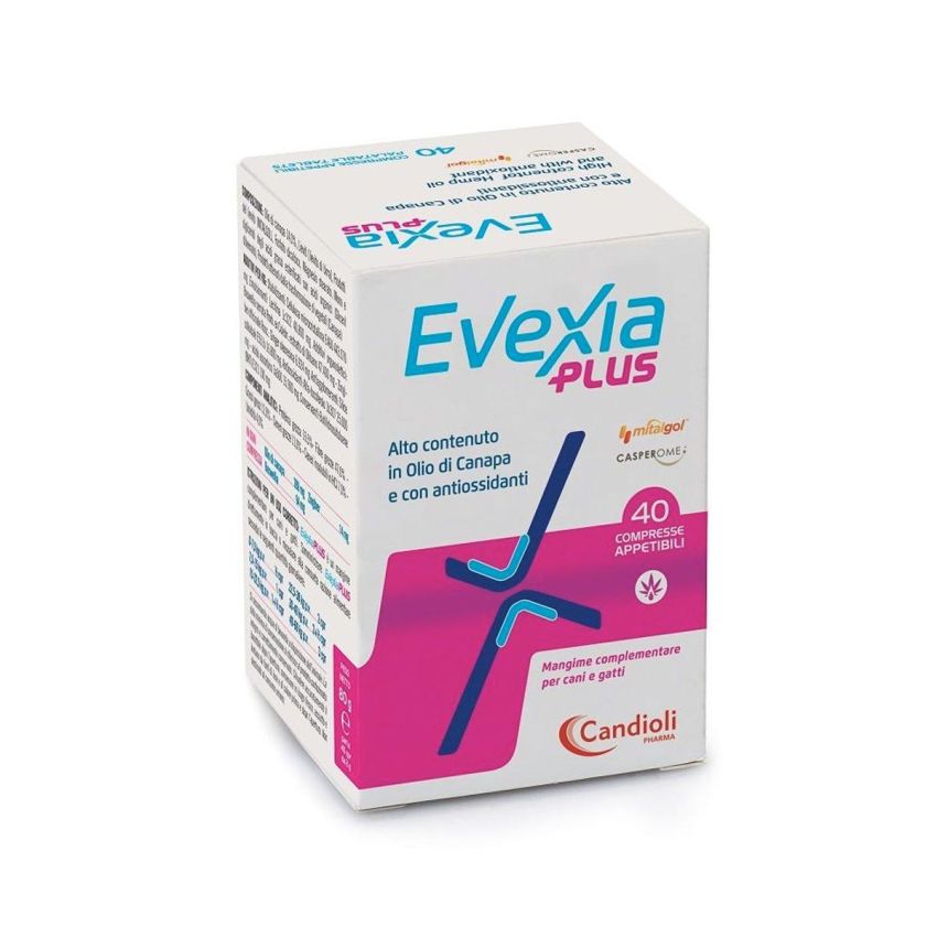 Evexia Plus - Integratore Nutrizionale Avanzato per Cani e Gatti - 40 compresse