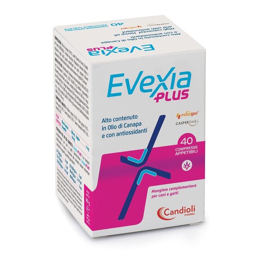 Evexia Plus - Integratore Nutrizionale Avanzato per Cani e Gatti - 40 compresse