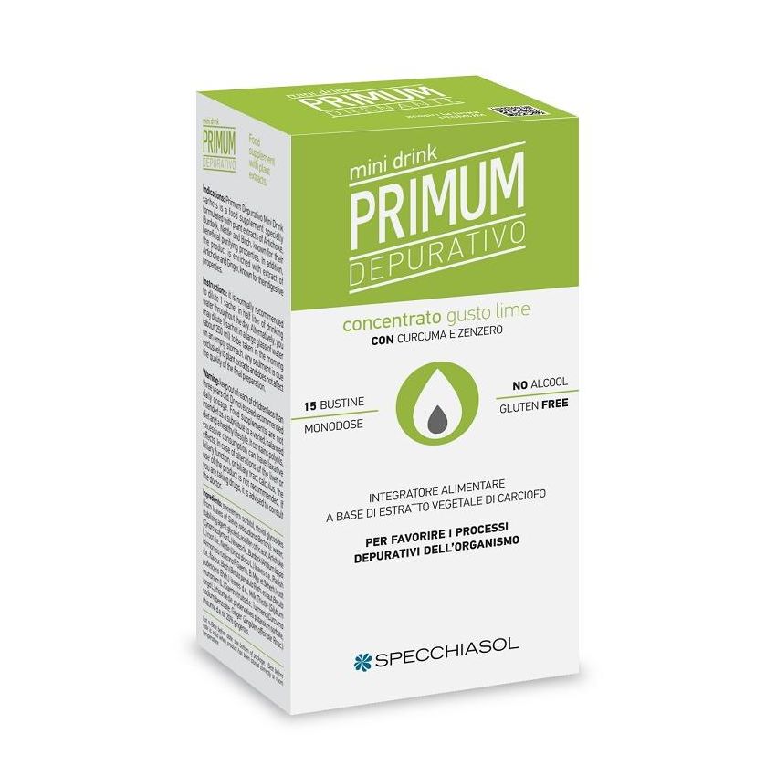 Primum Minidrink Depurativo al Gusto Lime - 15 Bustine