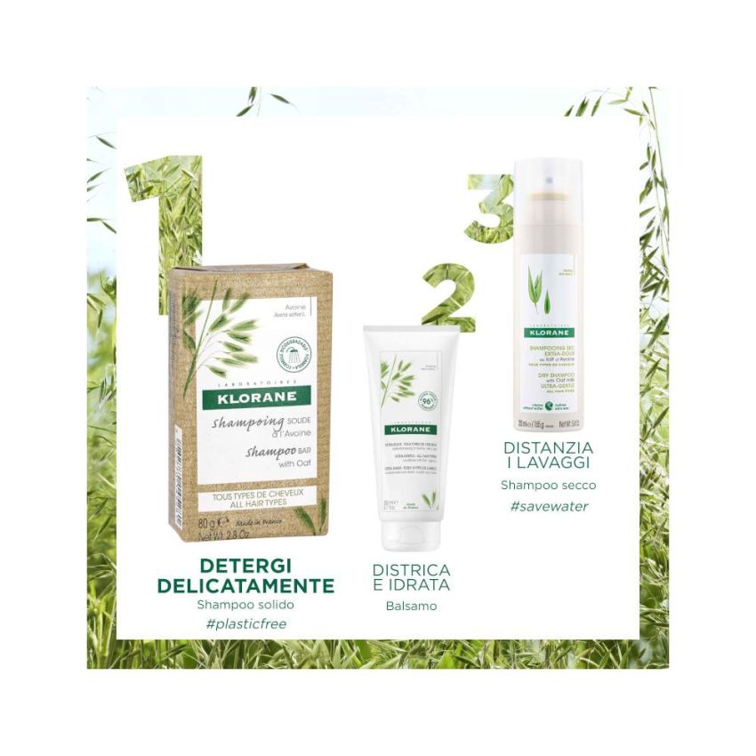 Shampoo Solido all'Avena Klorane - 80g