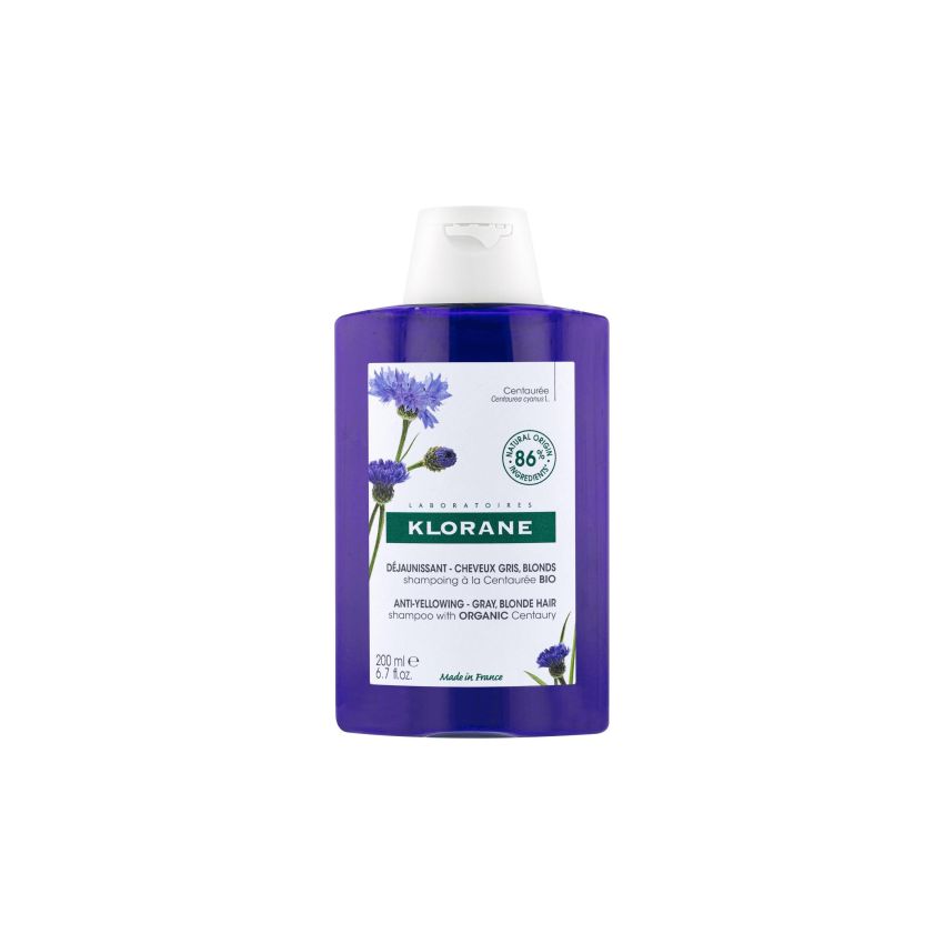 Klorane Shampoo Anti-Ingiallimento con Centaurea Bio - 200ml