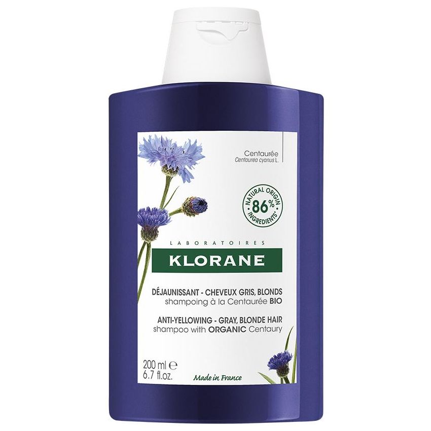 Klorane Shampoo Anti-Ingiallimento con Centaurea Bio - 200ml