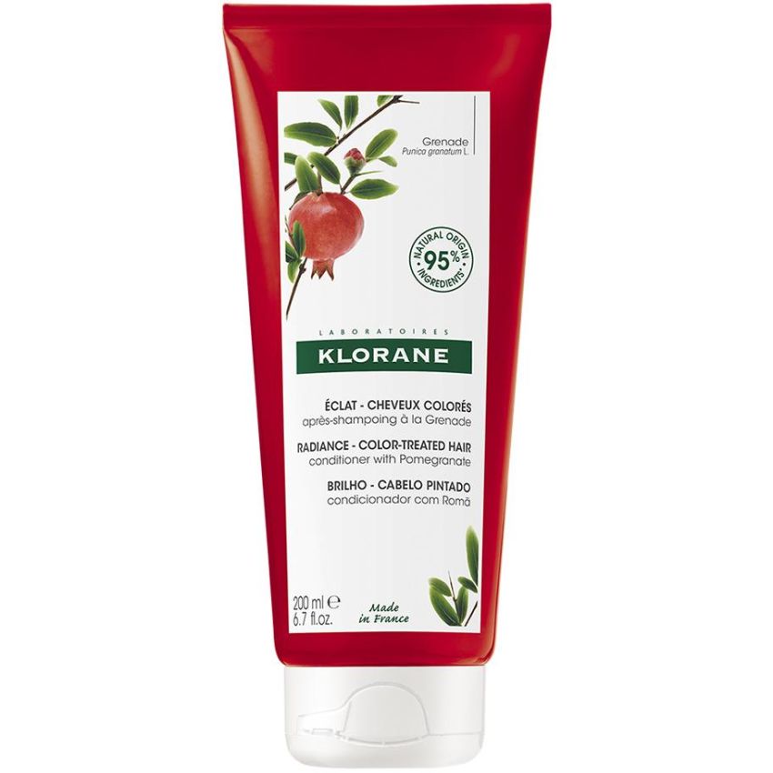 Klorane Balsamo Protettivo per Capelli Colorati al Melograno, 200ml