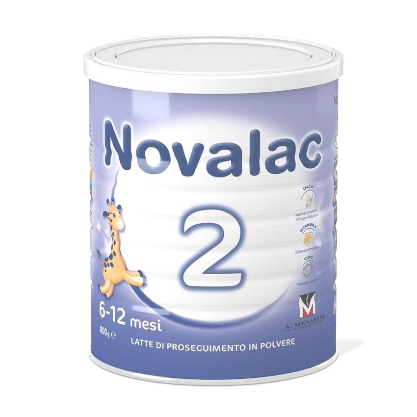 Novalac Latte in Polvere Fase 2 per Bambini dai 6-12 Mesi, 800g