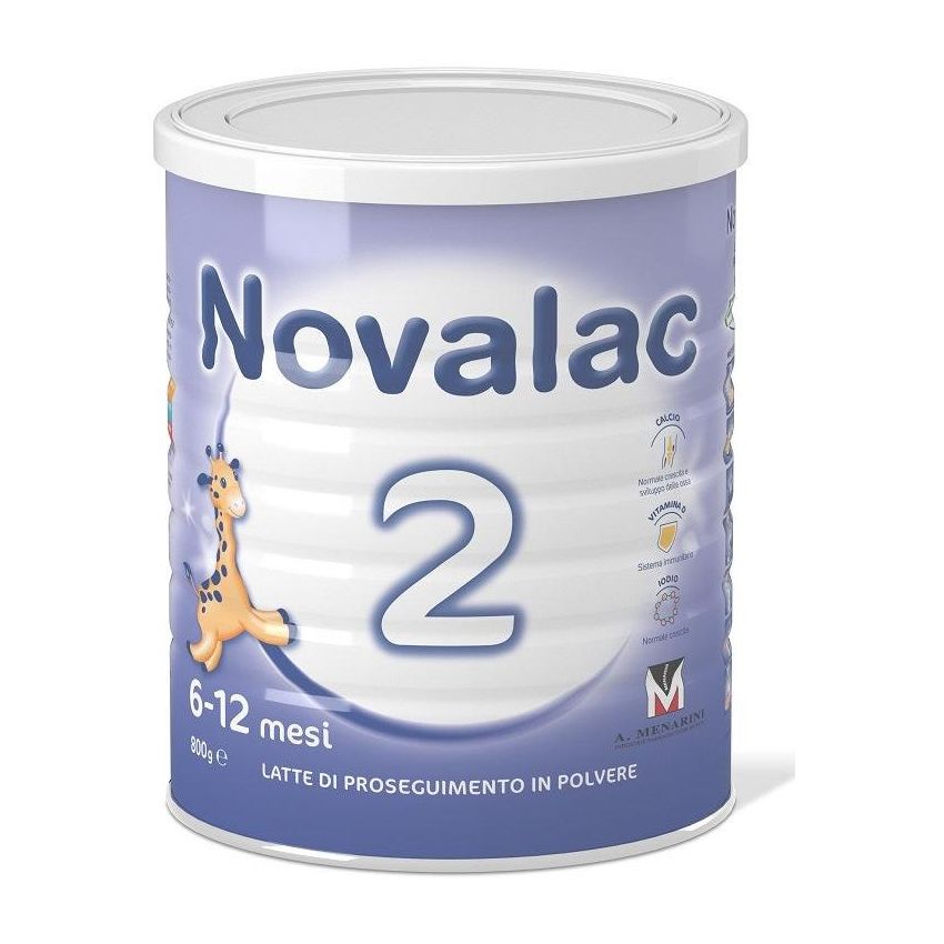 Novalac Latte in Polvere Fase 2 per Bambini dai 6-12 Mesi, 800g