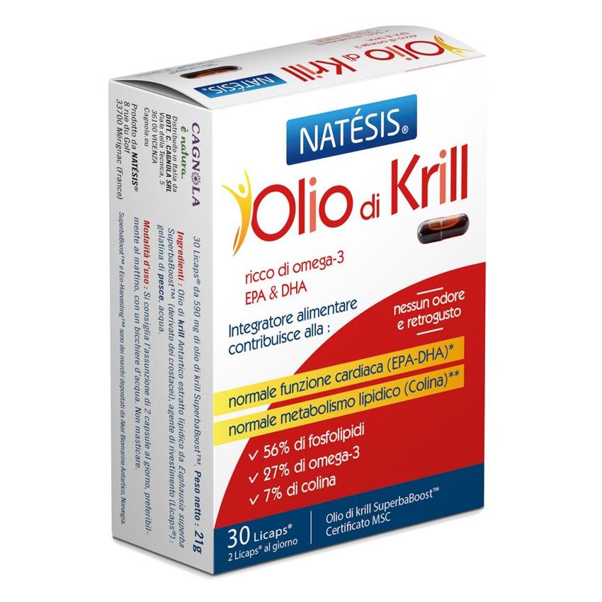 Natèsis Olio Di Krill Puro - Integratore Naturale - 30 Capsule