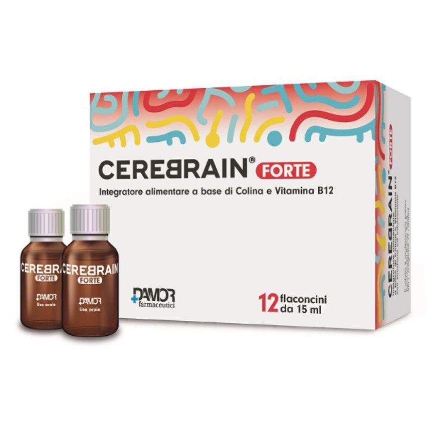 Cerebrain Forte - 12 Flaconi Intensivi per la Salute del Cervello