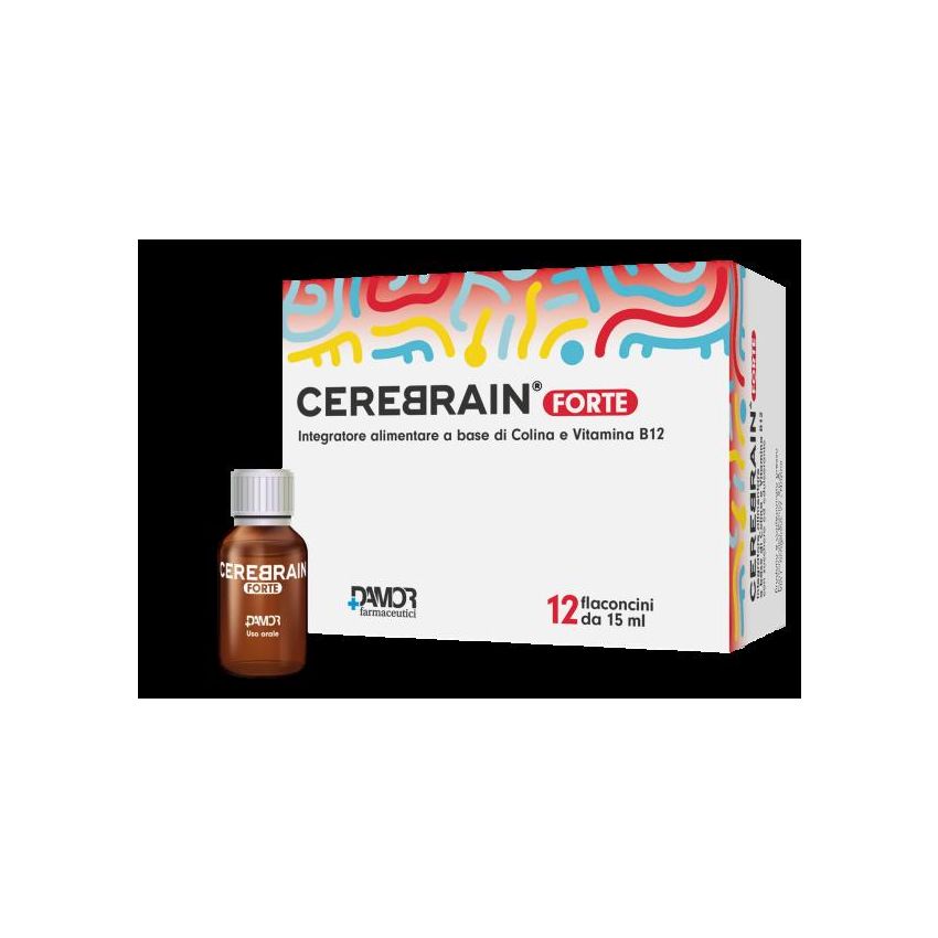 Cerebrain Forte - 12 Flaconi Intensivi per la Salute del Cervello