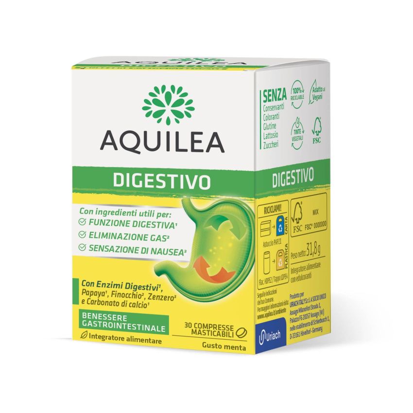 Aquilea Digestivo 30 Compresse Masticabili