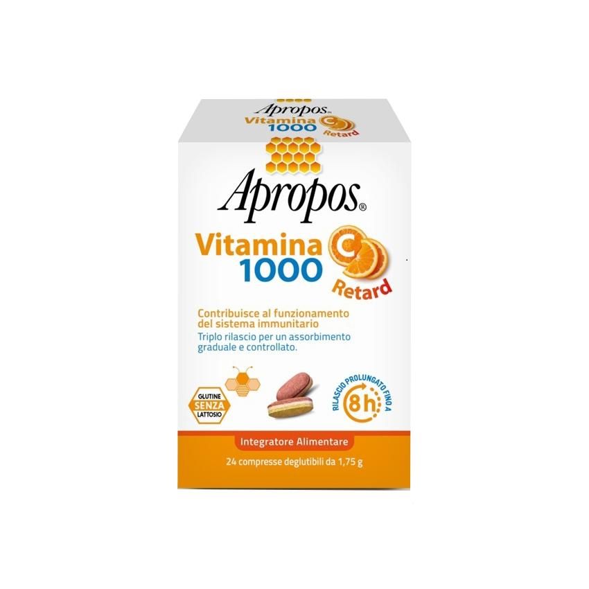 Apropos Retard - Vitamina C 1000 - 24 Compresse a Rilascio Prolungato