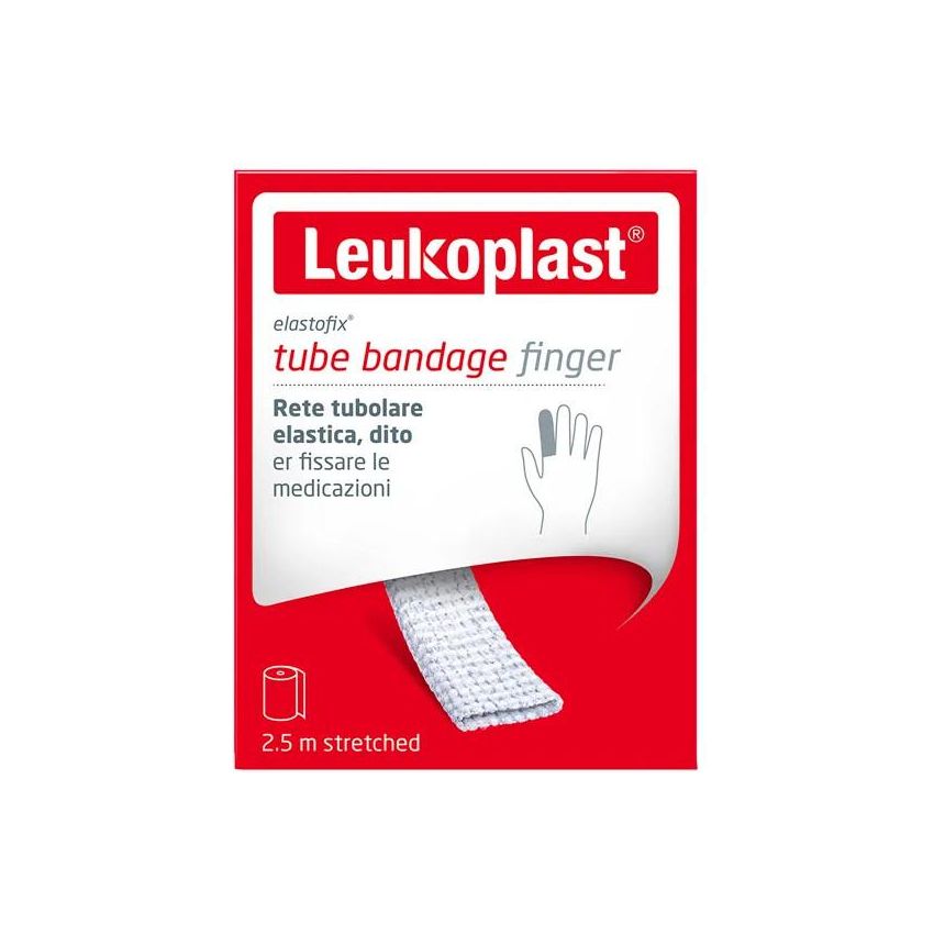 Benda in Rete Elastica Leukoplast Elastofix per Dito, Lunghezza 2,50mt