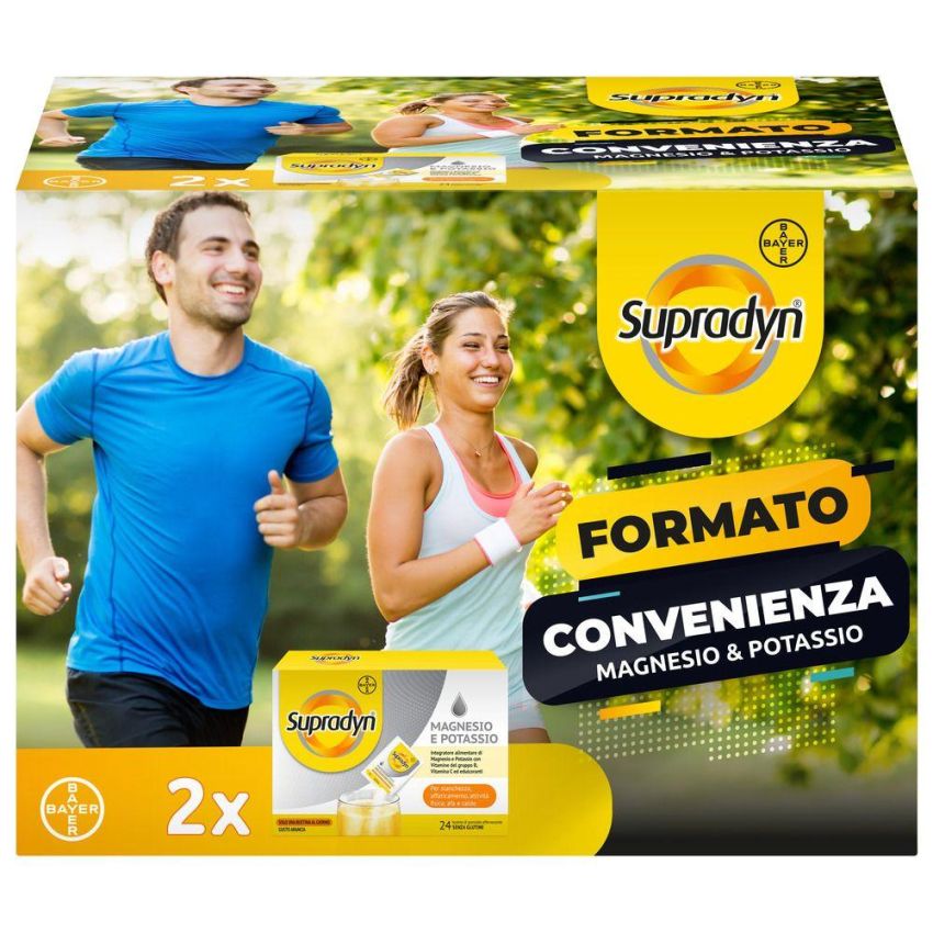 Supradyn Effervescente: Integratore di Magnesio, Potassio, Vitamine e Minerali - Edizione Limitata di 48 Bustine