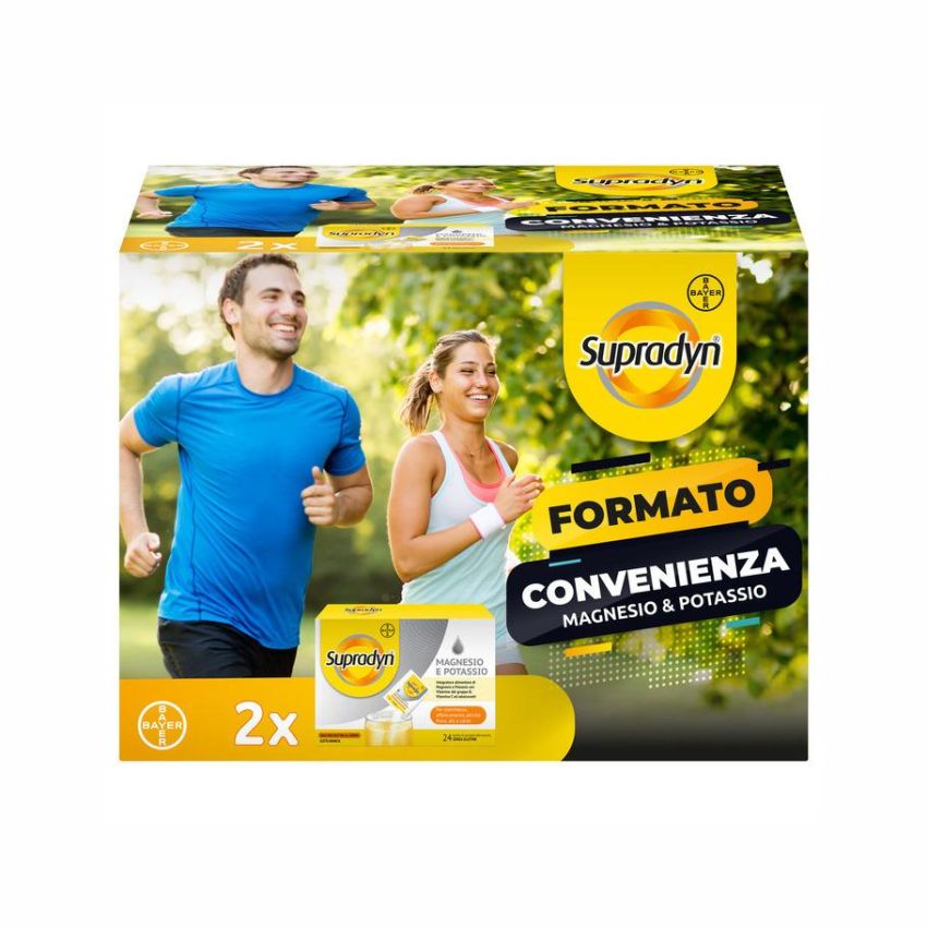 Supradyn Effervescente: Integratore di Magnesio, Potassio, Vitamine e Minerali - Edizione Limitata di 48 Bustine