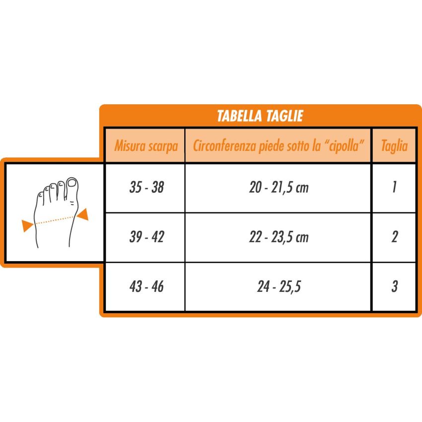 Ekeep H1 Correttore Diurno per Hallux Valgus, Alluce Valgo, Taglia 2