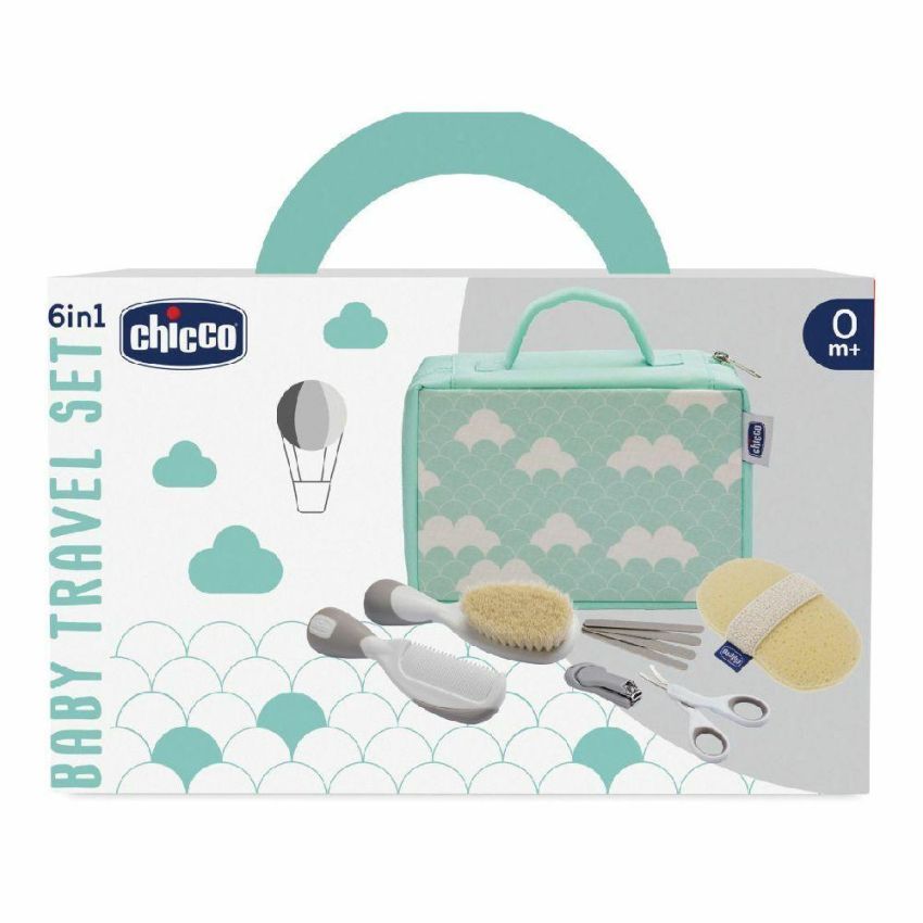 Chicco Kit di Igiene per Viaggio con Spazzola e Forbici