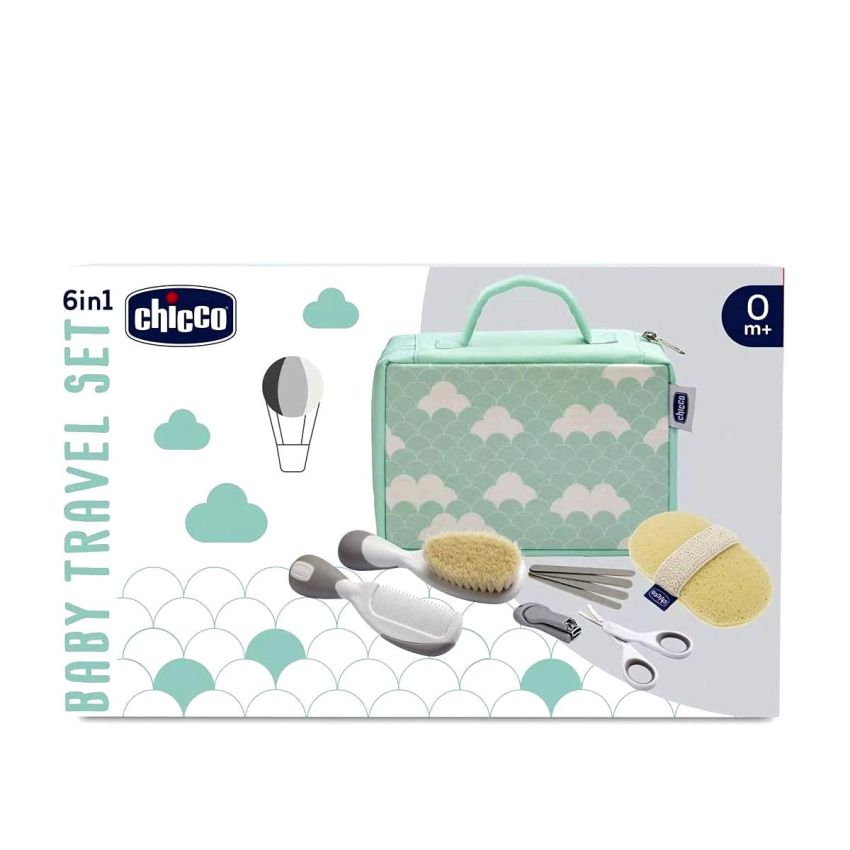 Chicco Kit di Igiene per Viaggio con Spazzola e Forbici