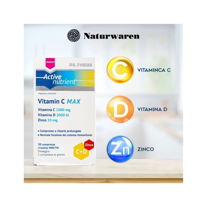 Dr Theiss Active Nutrient Massima Forza Vitamina C - 30 Compresse