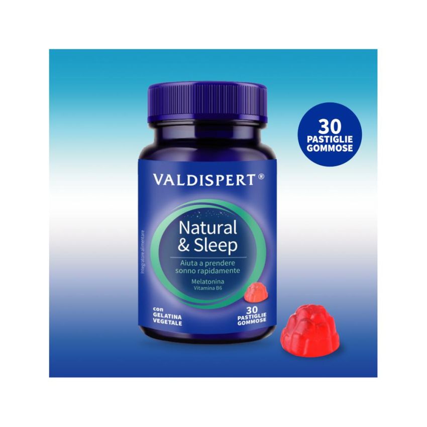 Valdispert Natural Sleep Aid - 30 Chewable Gummy Tablets