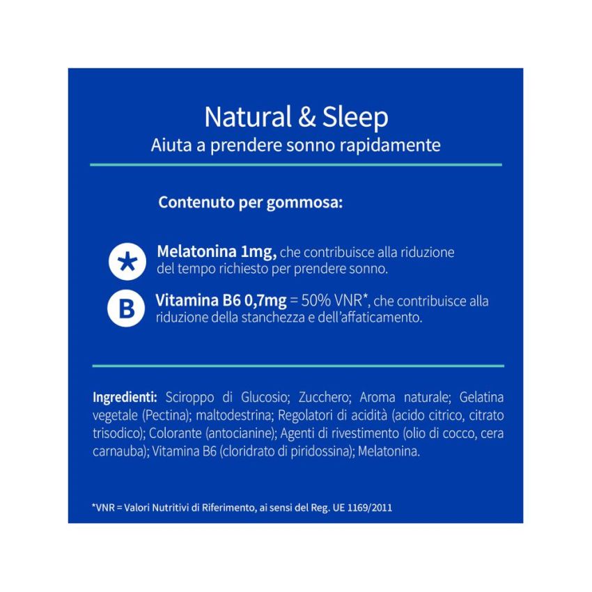 Valdispert Natural Sleep Aid - 30 Chewable Gummy Tablets