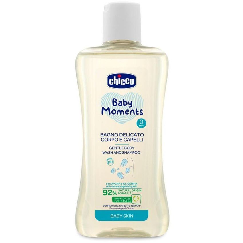 Chicco Baby Moments - Detergente 2 in 1 per Corpo e Capelli, 200ml