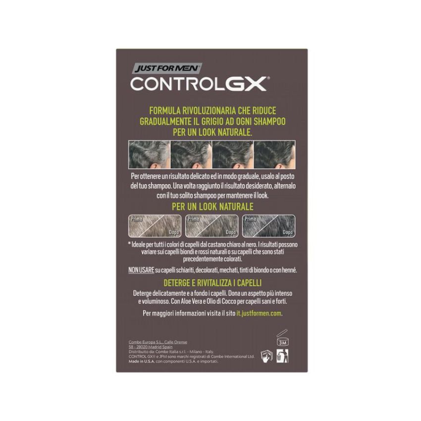 Just for Men Control Gx - Shampoo Colorante Graduale - 118ml
