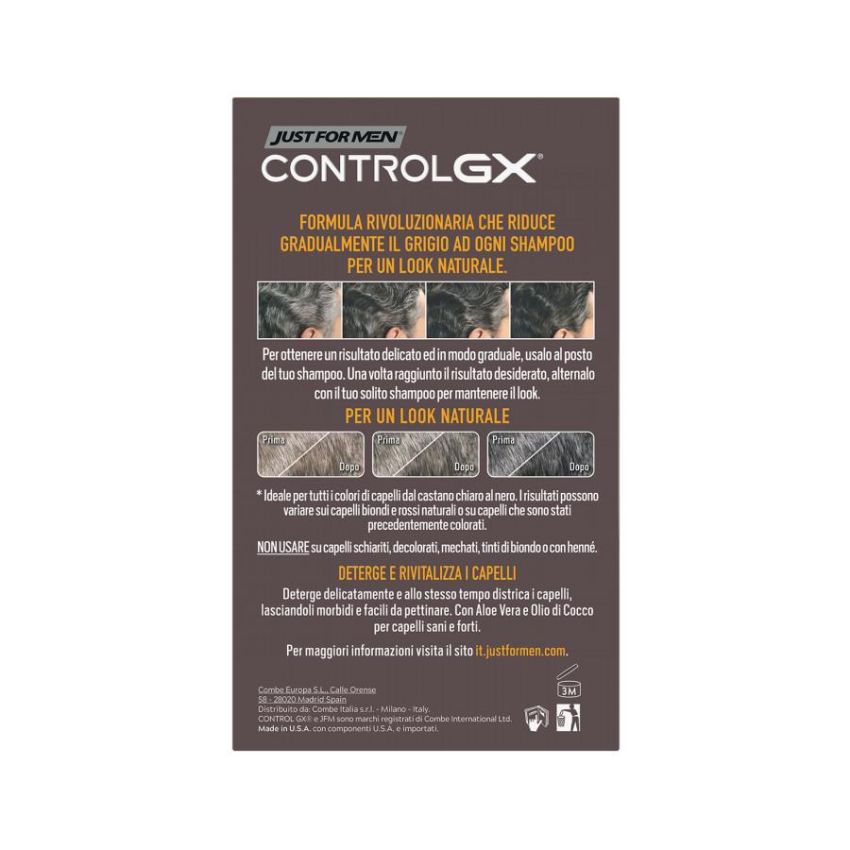 Just For Men Control GX - Shampoo e Balsamo 2 in 1 - 118ml