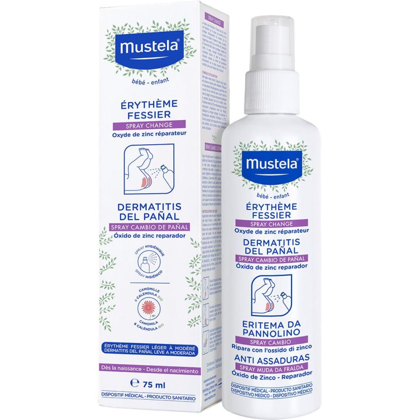 Mustela Spray Riparatore con Ossido di Zinco, 75ml