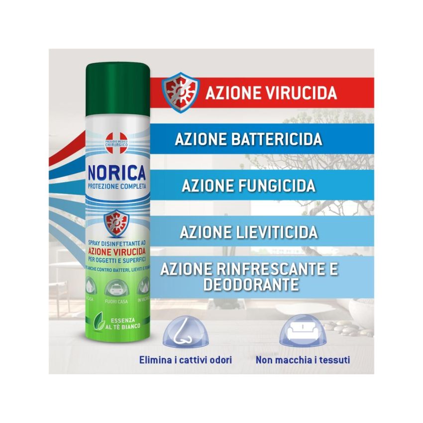 Norica Spray Disinfettante Completo per Superfici 300ml