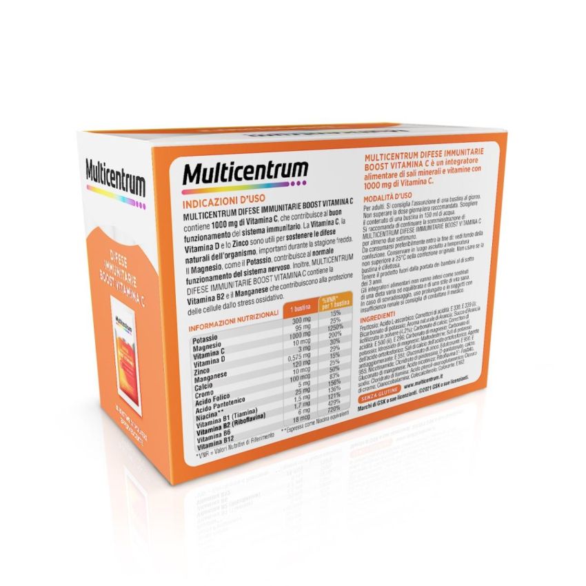 Multicentrum Boost per le Difese Immunitarie con Vitamina C - 28 Bustine