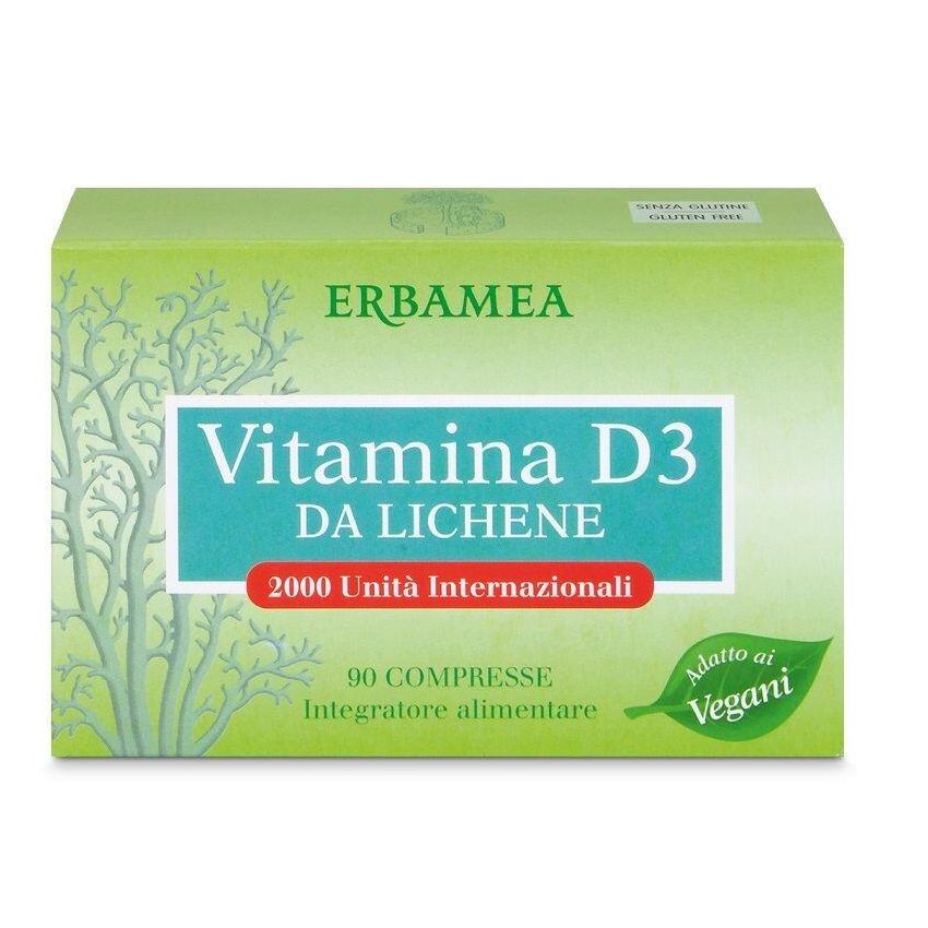Erbamea Vitamina D3 da Lichene - 90 Compresse