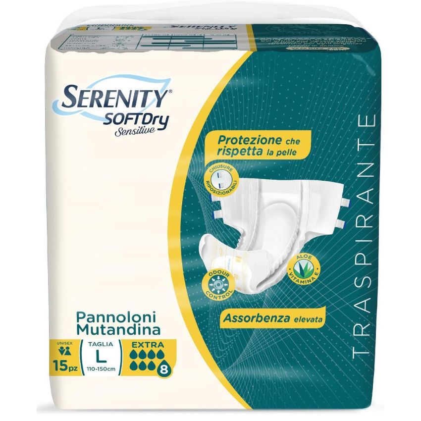 Serenity Soft Dry Extra - Pannolini a Mutandina Taglia L