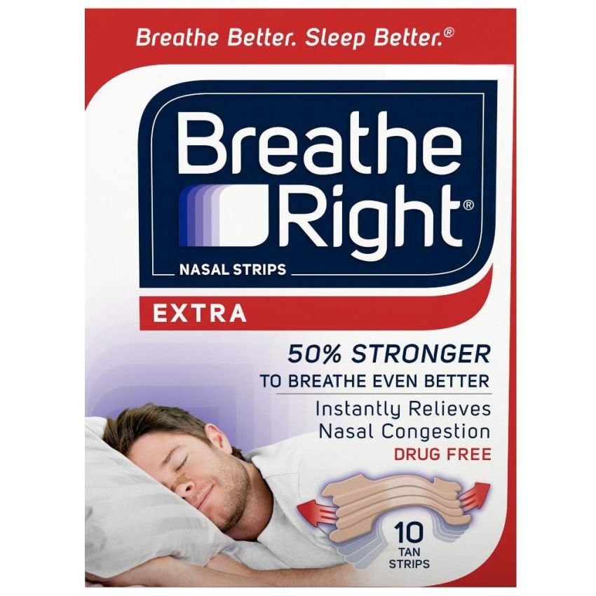 Cerotti Nasali Extra Forti Breath Right - Confezione da 10 Pezzi