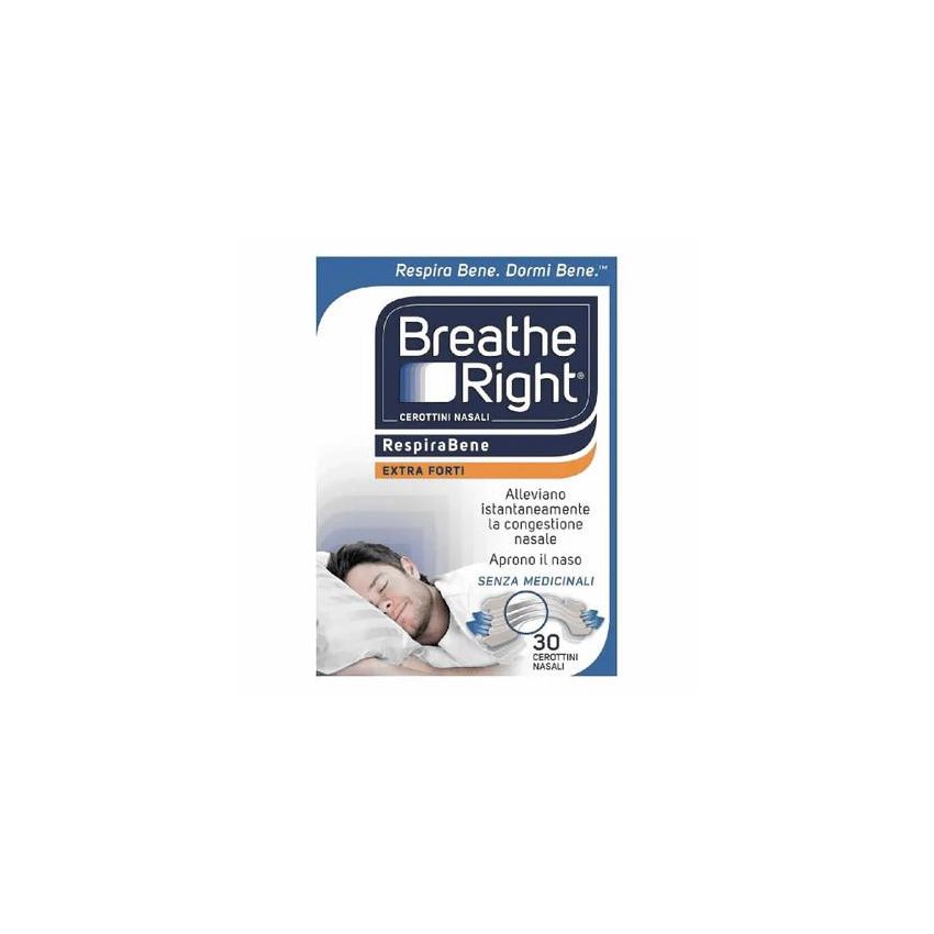 Breathe Right Cerottini Nasali Extra Forti - Pacco da 30 Pezzi