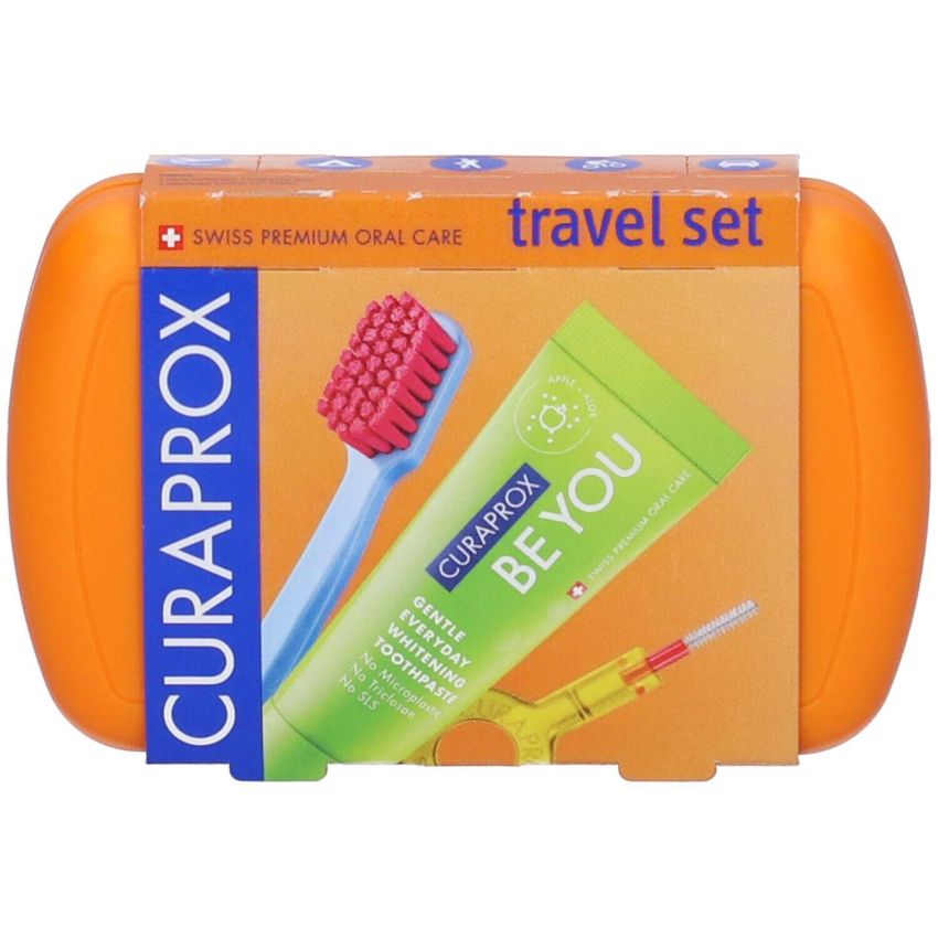 Curaprox Orange Travel Dental Care Set