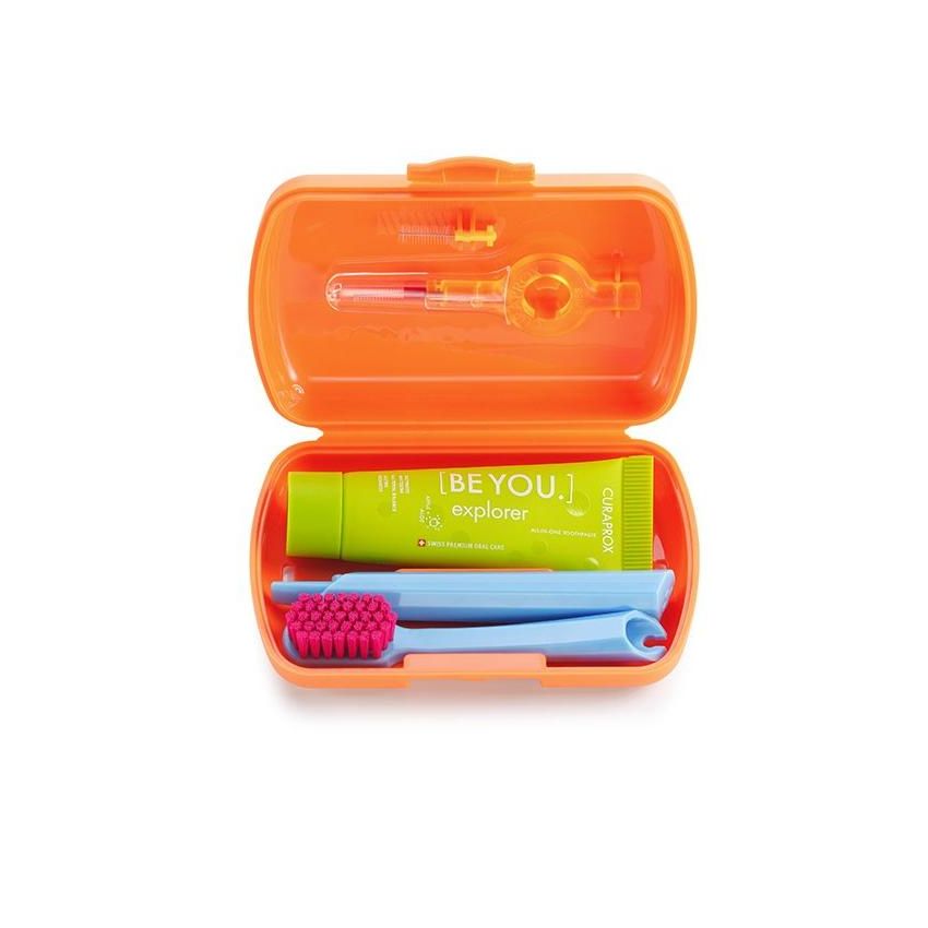 Curaprox Orange Travel Dental Care Set